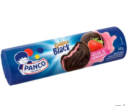 BISC RECH PANCO MOUSSE MORANGO 140GR