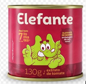 EXTRATO DE TOMATE ELEFANTE 130 GR